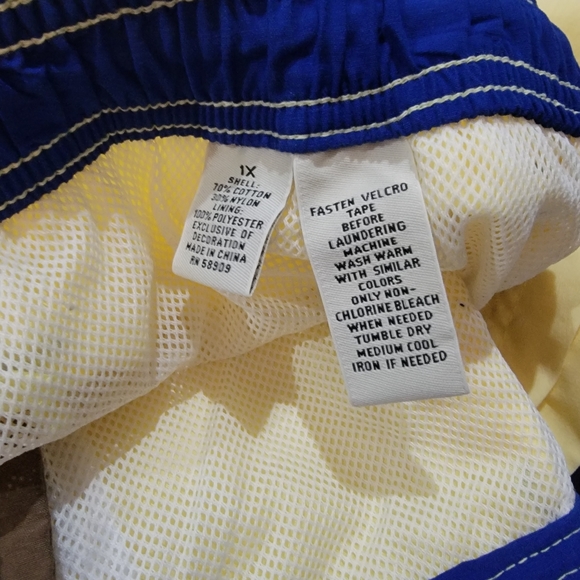 Cremieux Yellow Marlin Swim Trunks NWT 1X - Picture 3 of 5